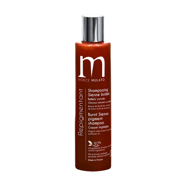 Shampooing Repigmentant Colorant Sienne Brûlée Patrice Mulato 200ml 1